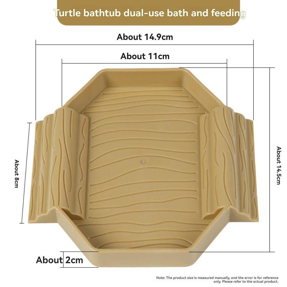Yellow edge turtle bath basin  - Water Dish Reptile recensione e prezzo