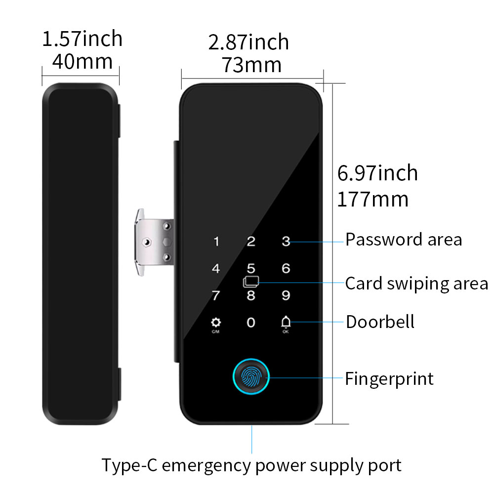 B16 Tuya APP Bluetooth Glass D - Glass Door Hinge recensione e prezzo