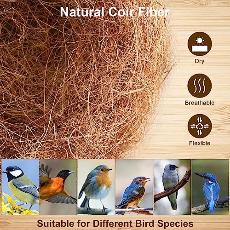 PCS Coconut Fiber for Bird Nes - Substrate Coconut Fiber recensione e prezzo