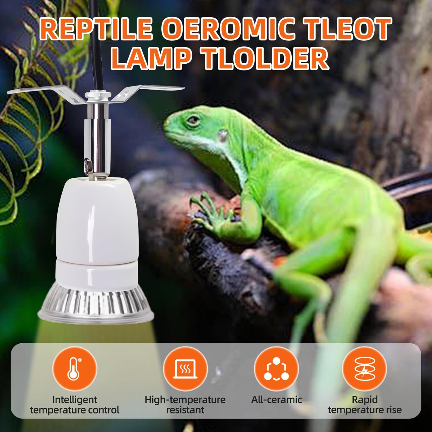Reptile Heat Lamp Holder Heati - Ceramic Heat Emitter recensione e prezzo