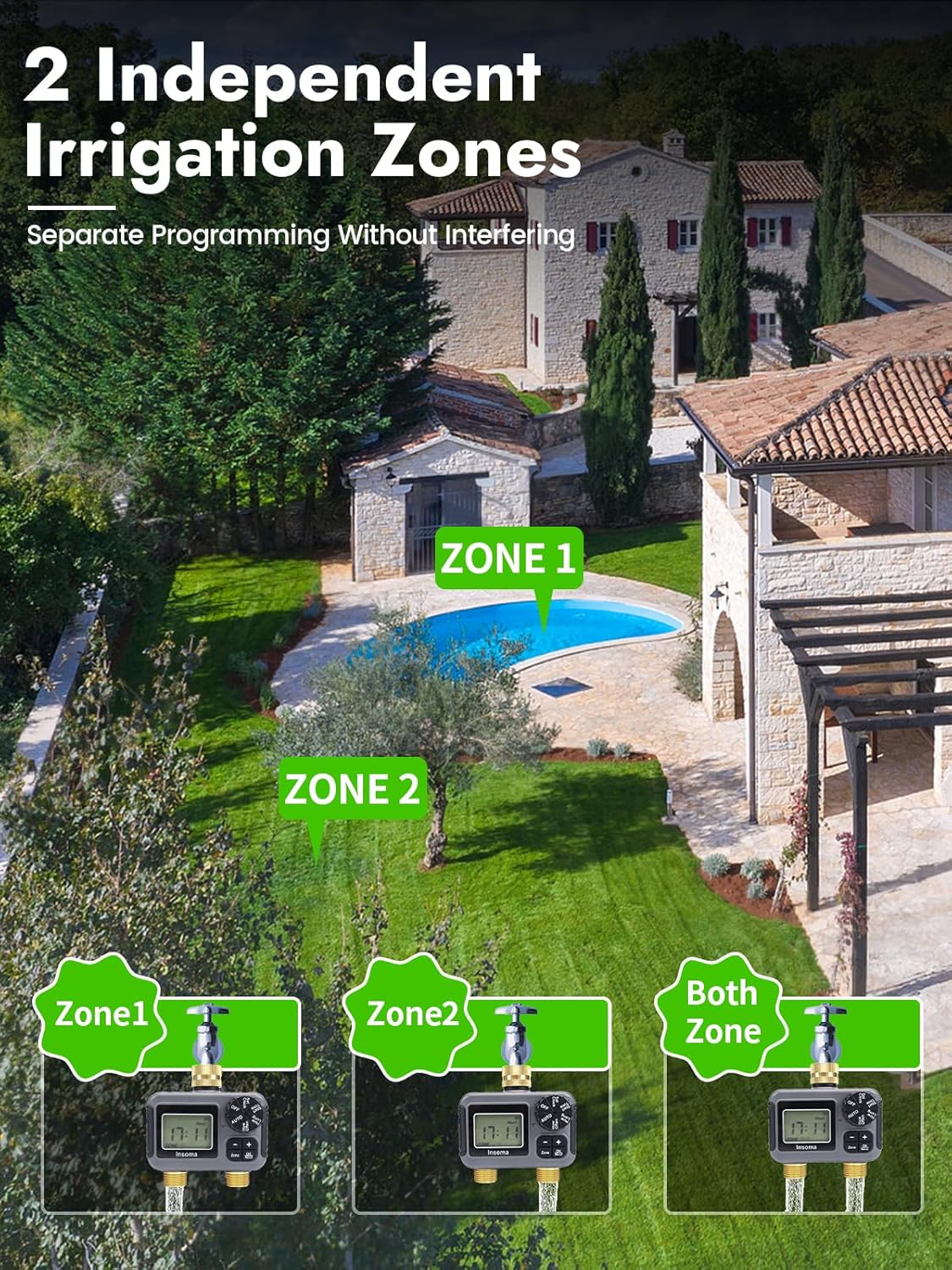 Insoma Smart Irrigation Wateri - Timer Dual Outlet recensione e prezzo