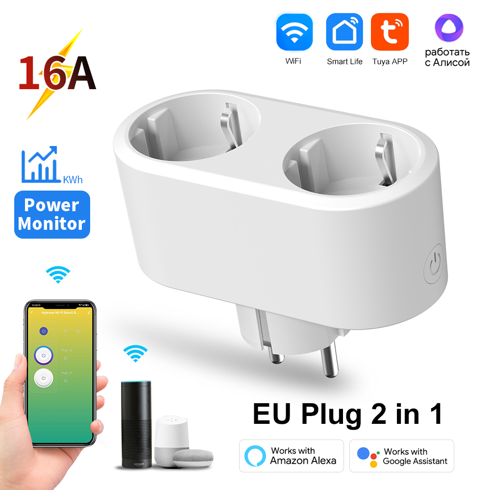 Tuya WiFi Dual Outlet 16A APP  - Timer Dual Outlet recensione e prezzo
