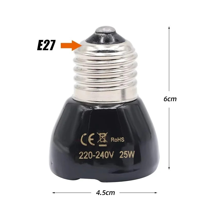 25/50/75/100W E27 Black Infrar - Ceramic Heat Emitter recensione e prezzo