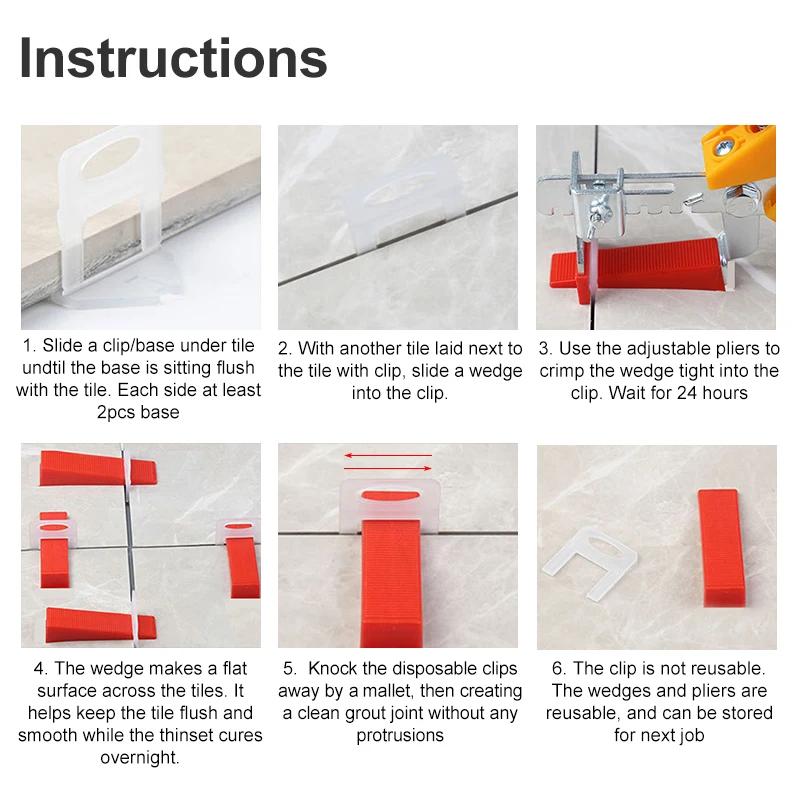 100pcs 1/1.5/2/2.5/3mm Ceramic - Ceramic Tile Floor recensione e prezzo