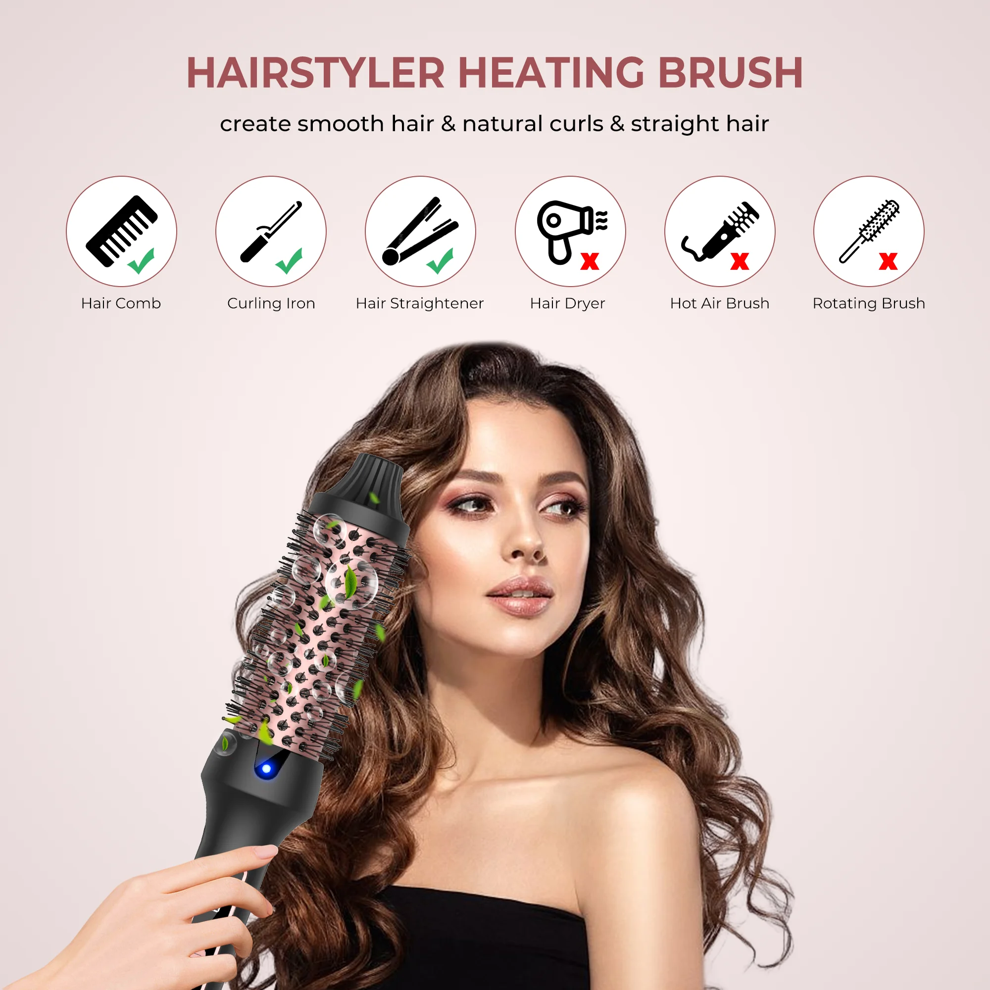 3 in1 Thermal Brush Ionic Heat - Ceramic Heat Emitter recensione e prezzo