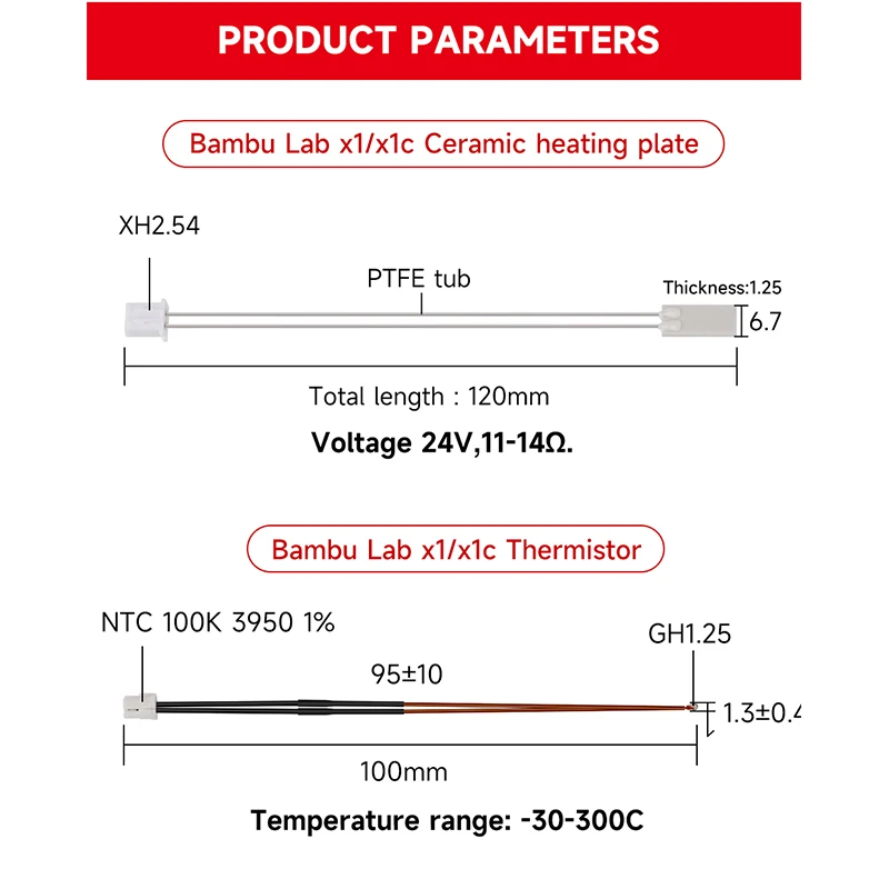 For Bambulab Hotend Heater The - Ceramic Heat Emitter recensione e prezzo