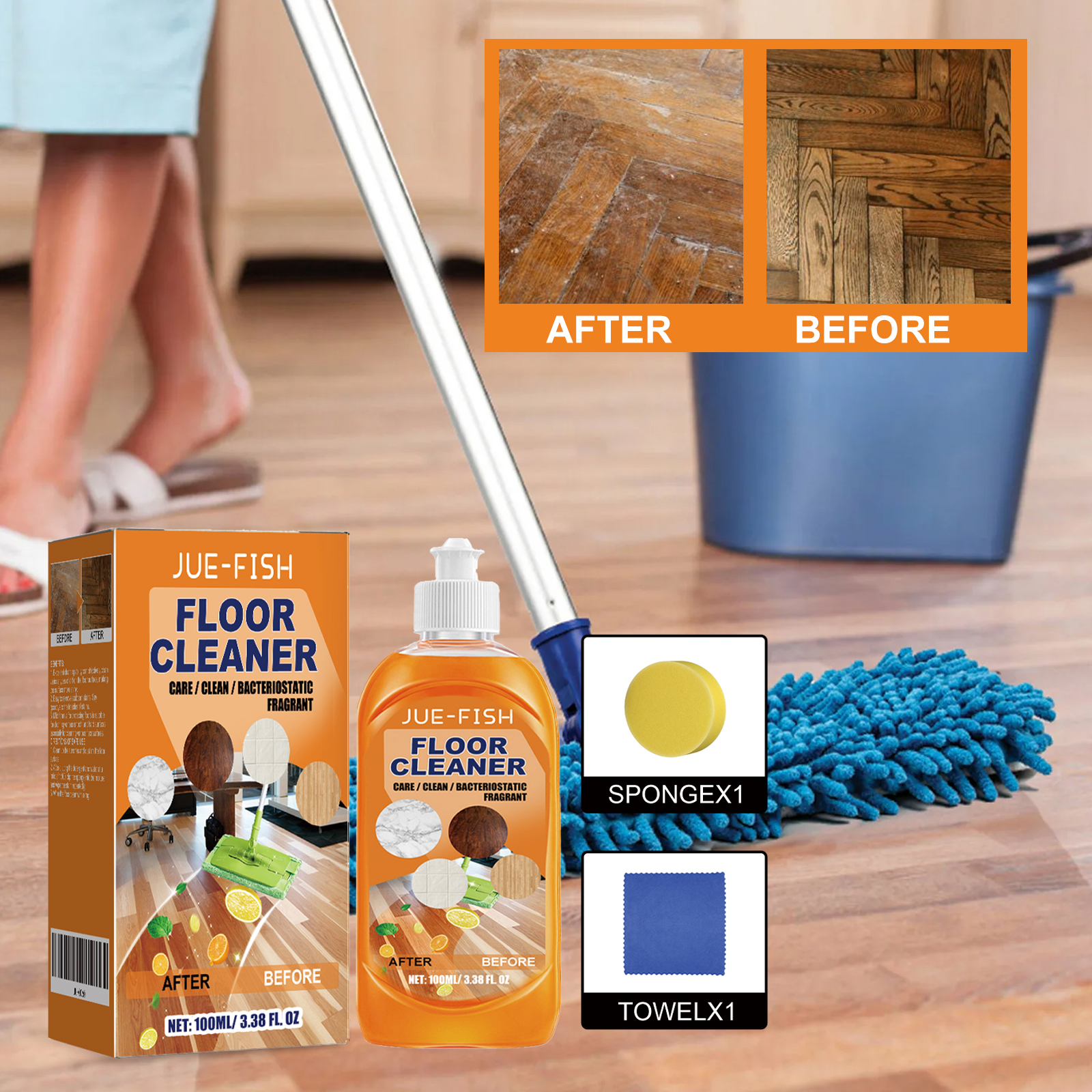 Jue Fish Floor Cleaner Set For - Ceramic Tile Floor recensione e prezzo