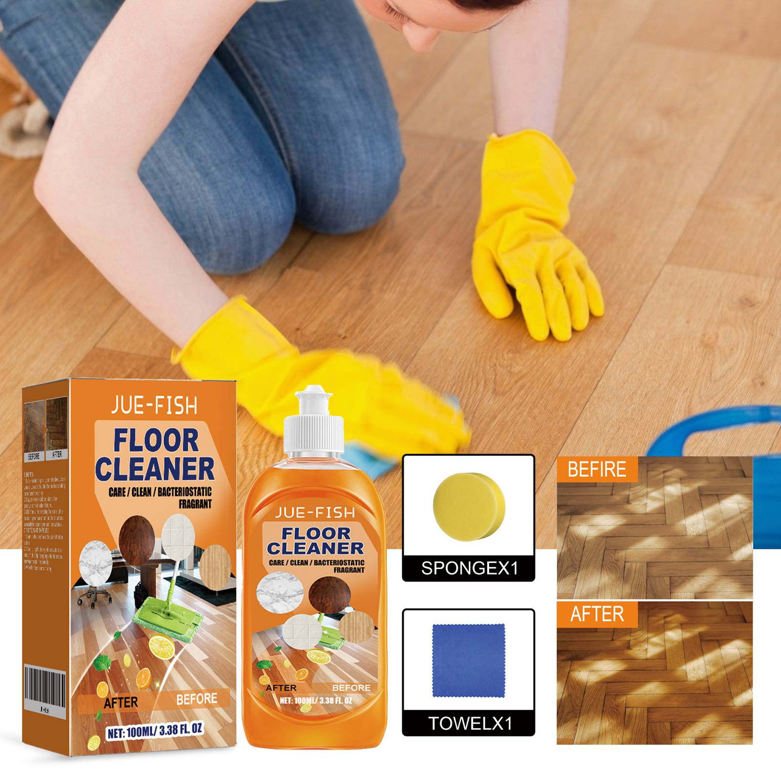 Jue Fish Floor Cleaner Set For - Ceramic Tile Floor recensione e prezzo