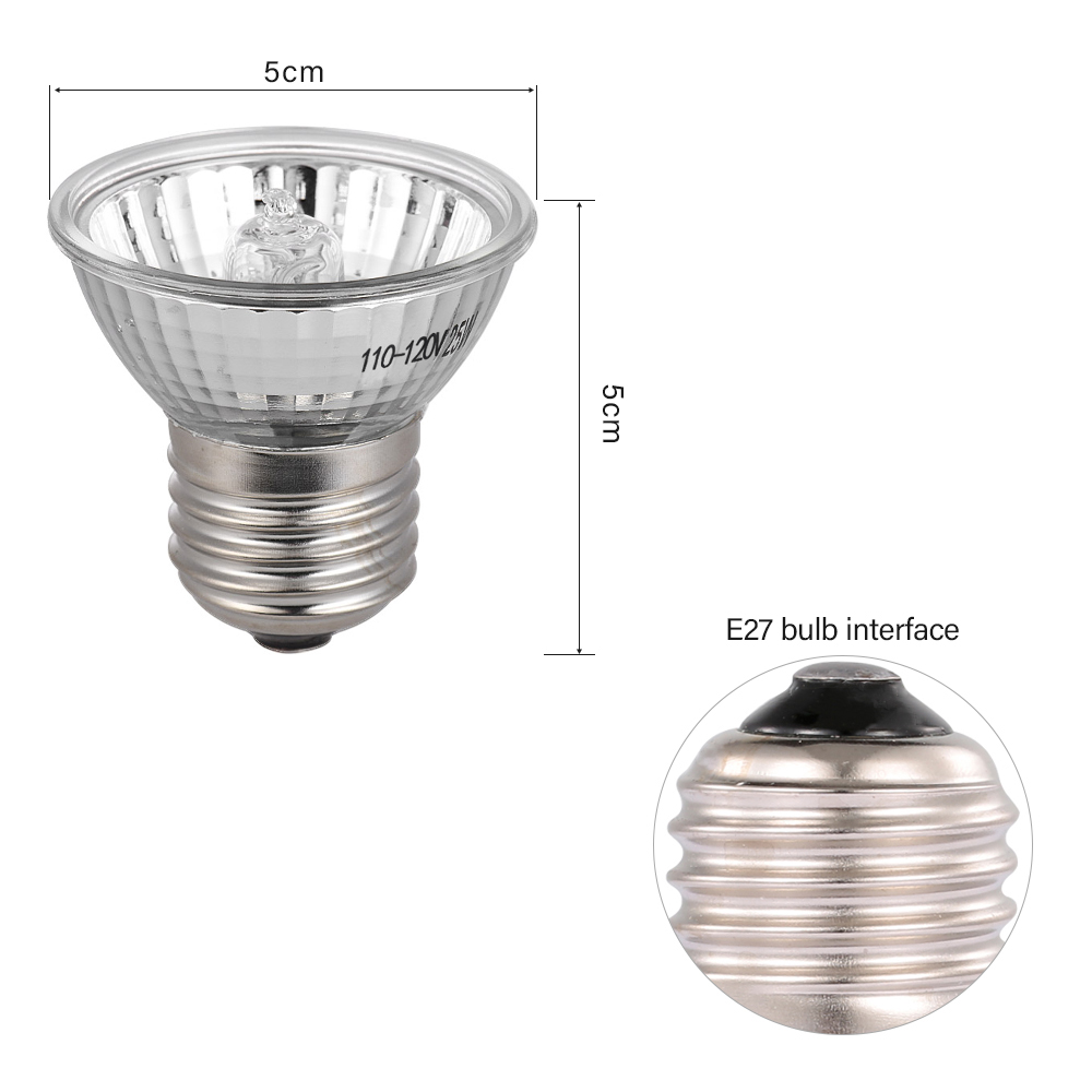 25W Halogen Heat Lamp UVA UVB  - Basking Bulb Halogen recensione e prezzo