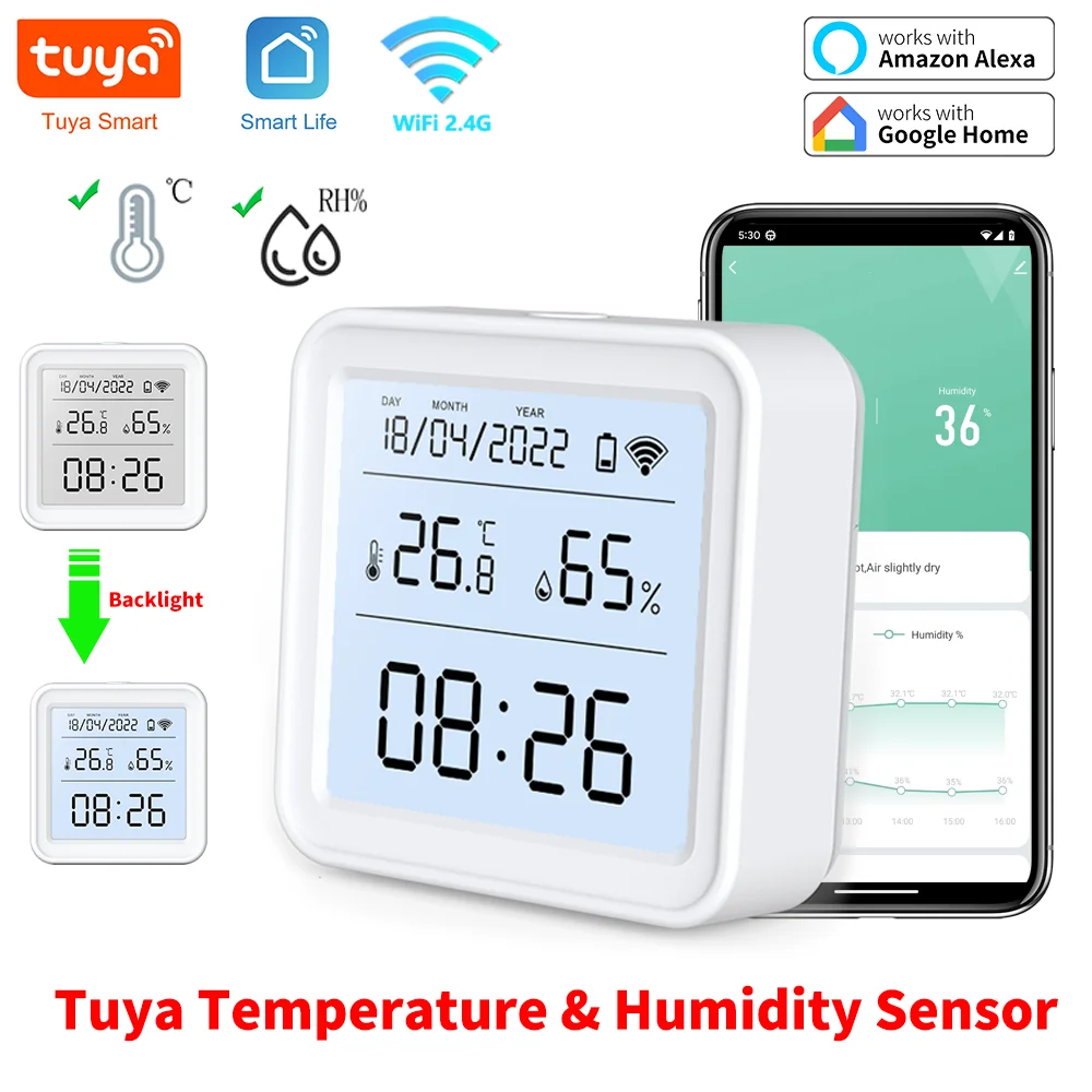 Tuya New WiFi Temperature Humi - Digital Hygrometer Probe recensione e prezzo
