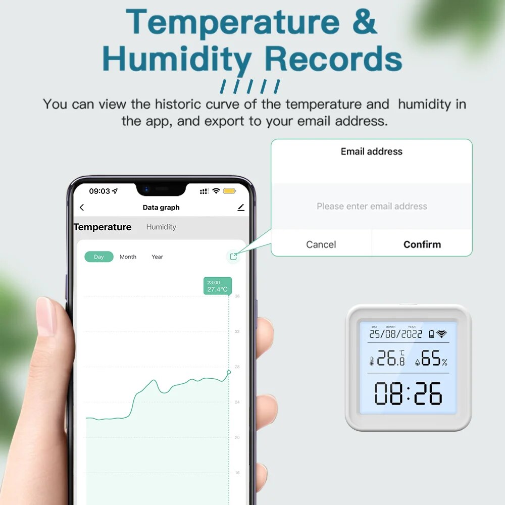 Tuya New WiFi Temperature Humi - Digital Hygrometer Probe recensione e prezzo