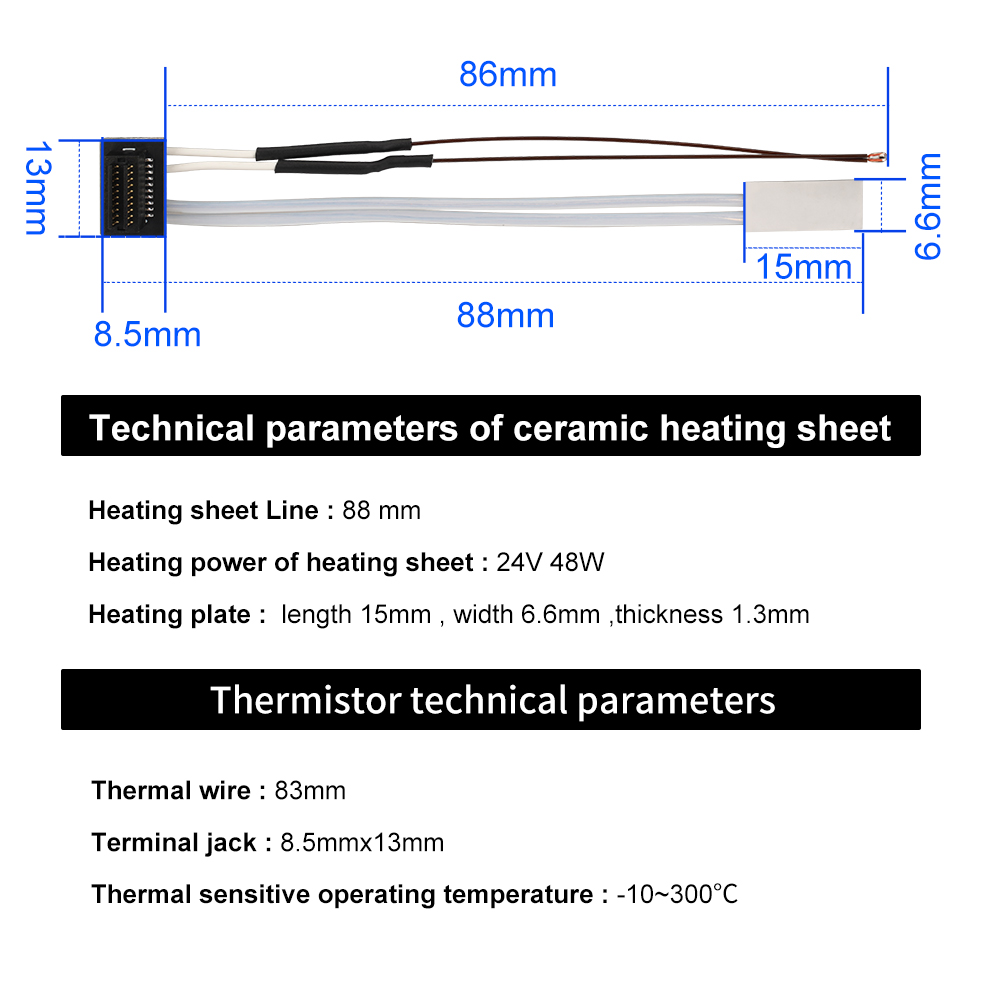 Heating Tube For Bambu Lab A1  - Ceramic Heat Emitter recensione e prezzo
