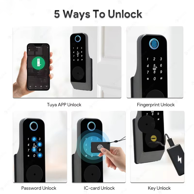 Waterproof Fingerprint Lock Tu - Glass Door Hinge recensione e prezzo