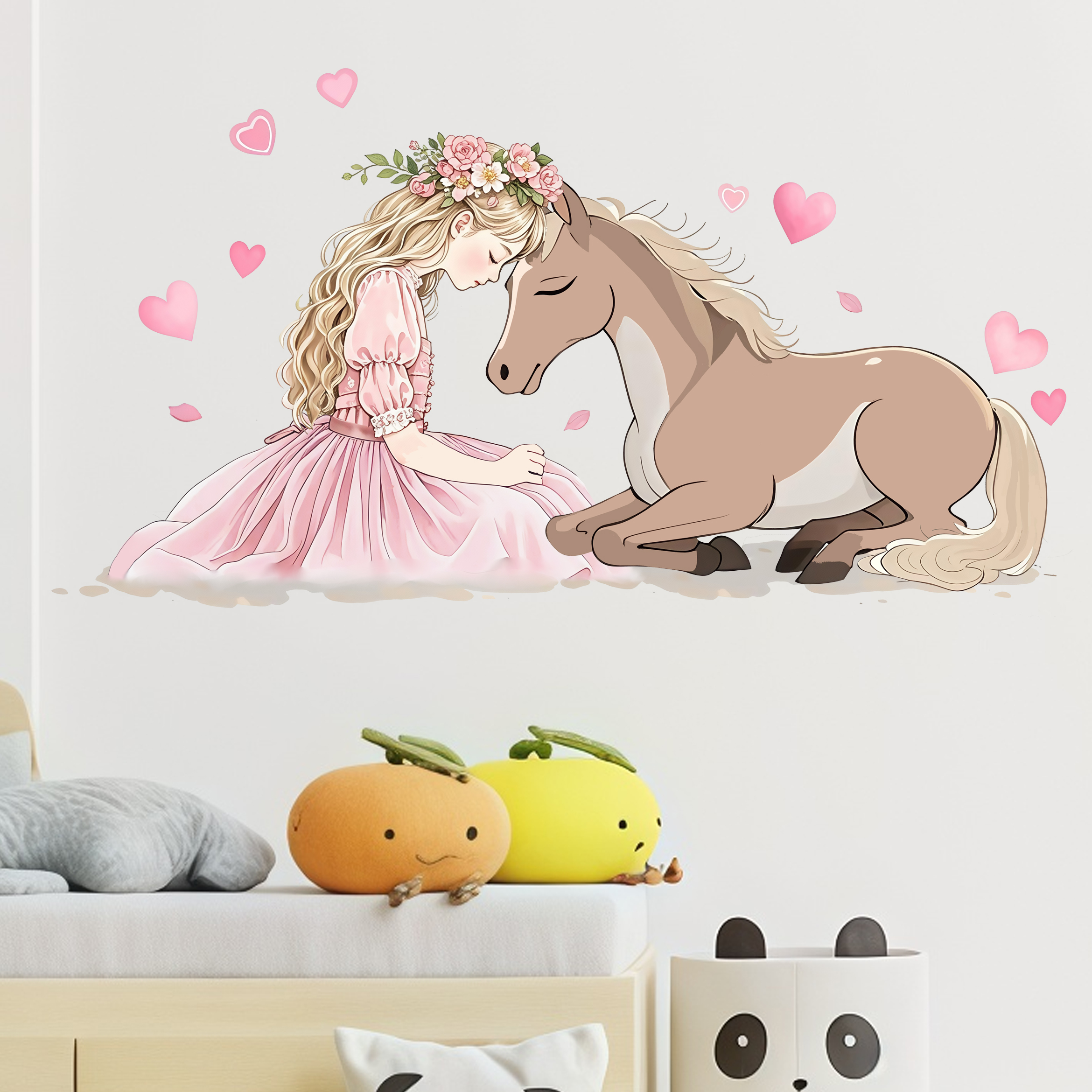 Romantic Horse Wall Stickers S - Pvc Panel Background recensione e prezzo