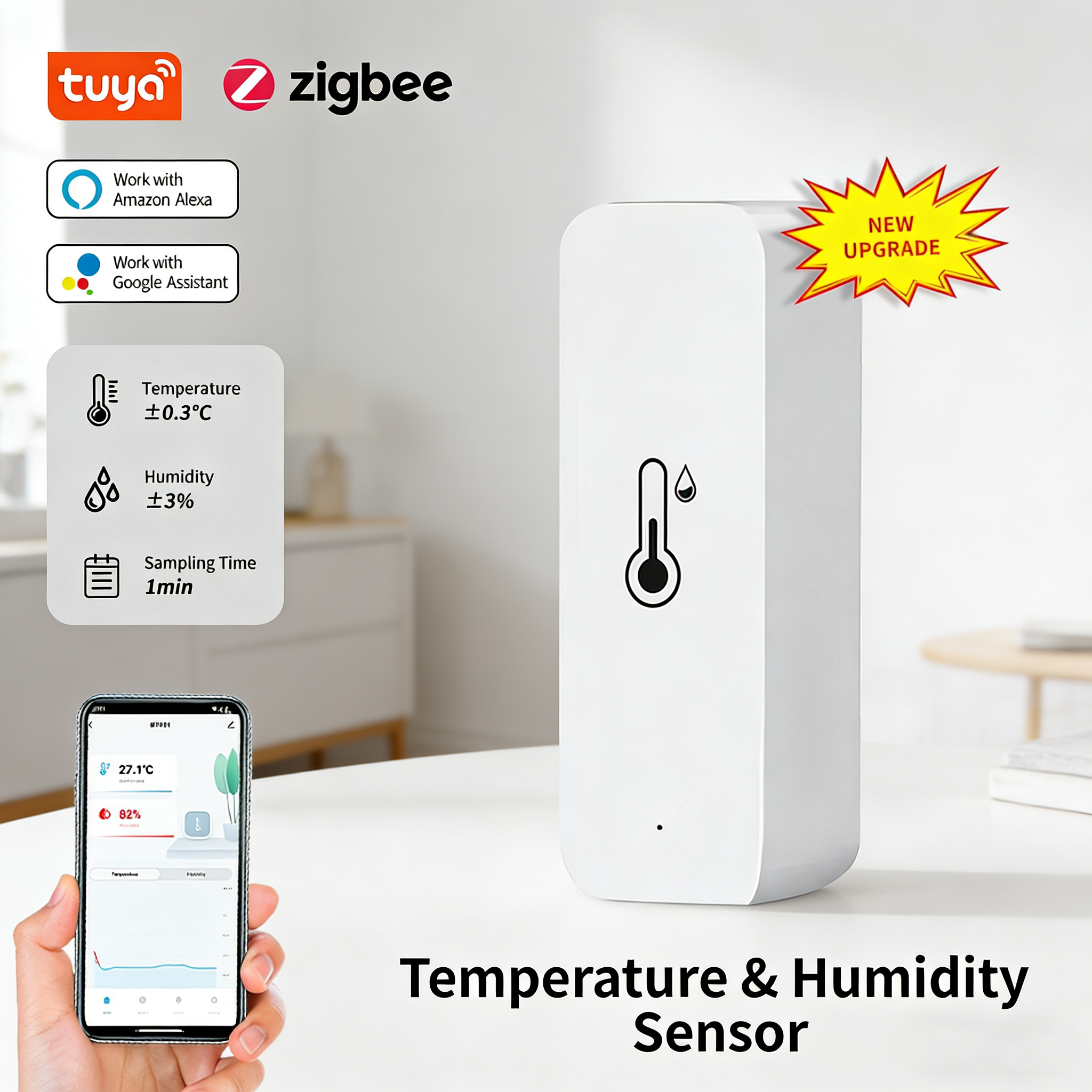 New Tuya Zigbee Smart Hygromet - Digital Hygrometer Probe recensione e prezzo