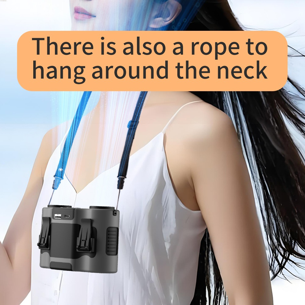 Portable Waist Clip Fan 5-spee - Timer Dual Outlet recensione e prezzo