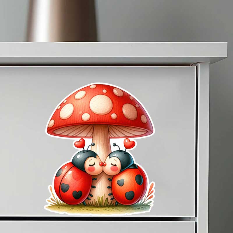 Cute Ladybug Wall Stickers Liv - Pvc Panel Background recensione e prezzo