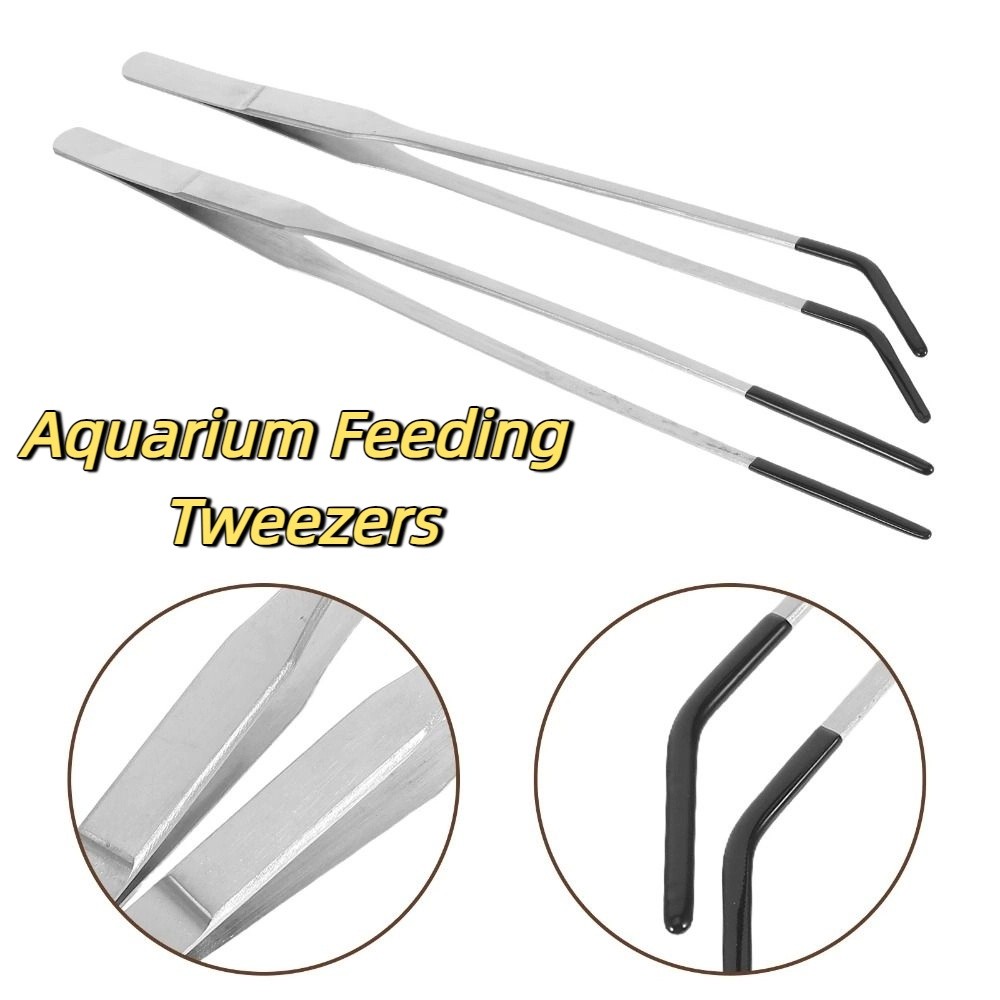 2Pcs Stainless Steel Aquarium  - Feeding Tong Stainless recensione e prezzo