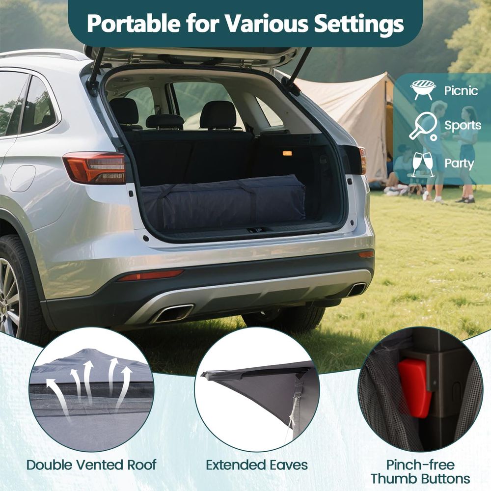 ft 11 ft Pop up Gazebo, Portab - Screen Top Mesh recensione e prezzo
