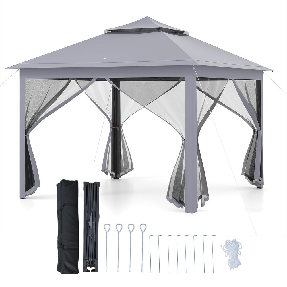 ft 11 ft Pop up Gazebo, Portab - Screen Top Mesh recensione e prezzo