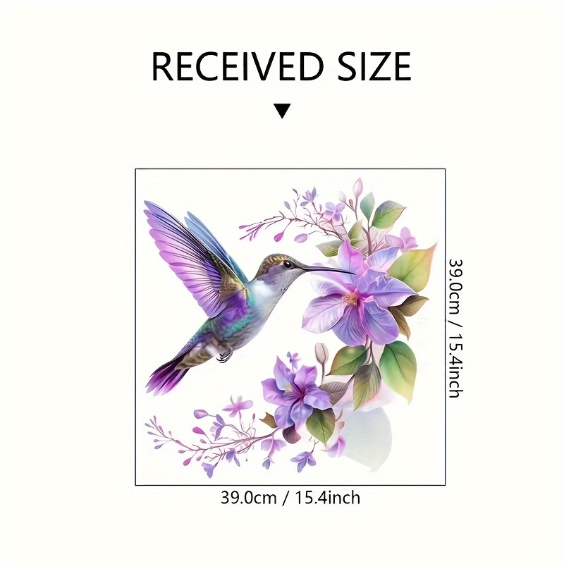 1 Purple Flower and Hummingbir - Pvc Panel Background recensione e prezzo