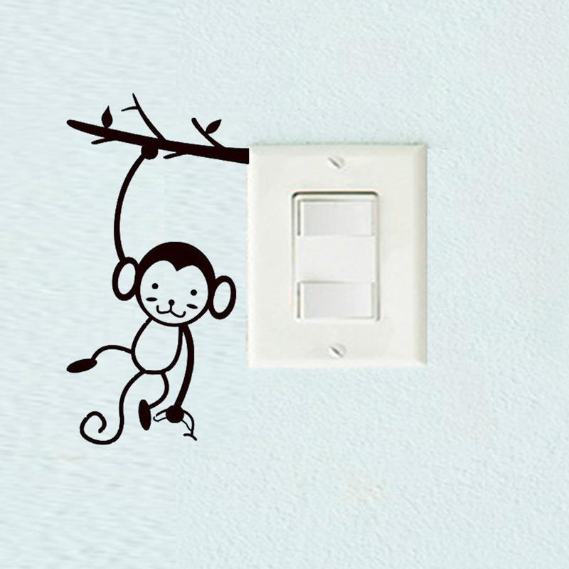 Black Cute Monkey Hanging Tree - Pvc Panel Background recensione e prezzo