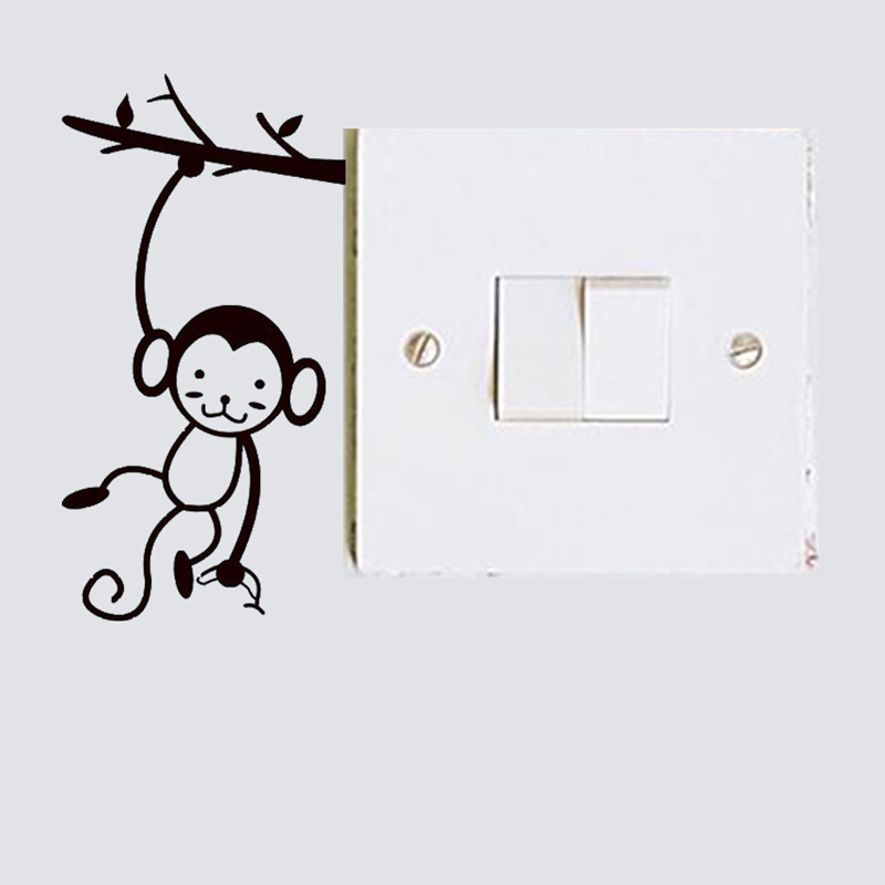 Black Cute Monkey Hanging Tree - Pvc Panel Background recensione e prezzo