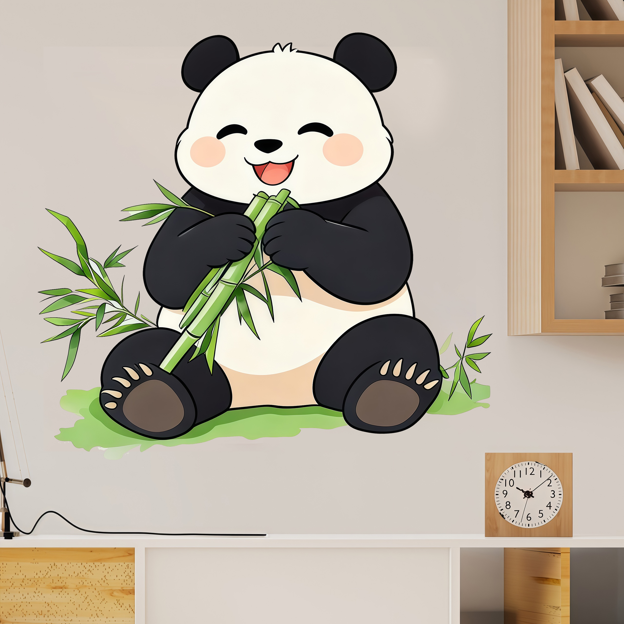 Bamboo And Panda Wall Decals S - Pvc Panel Background recensione e prezzo