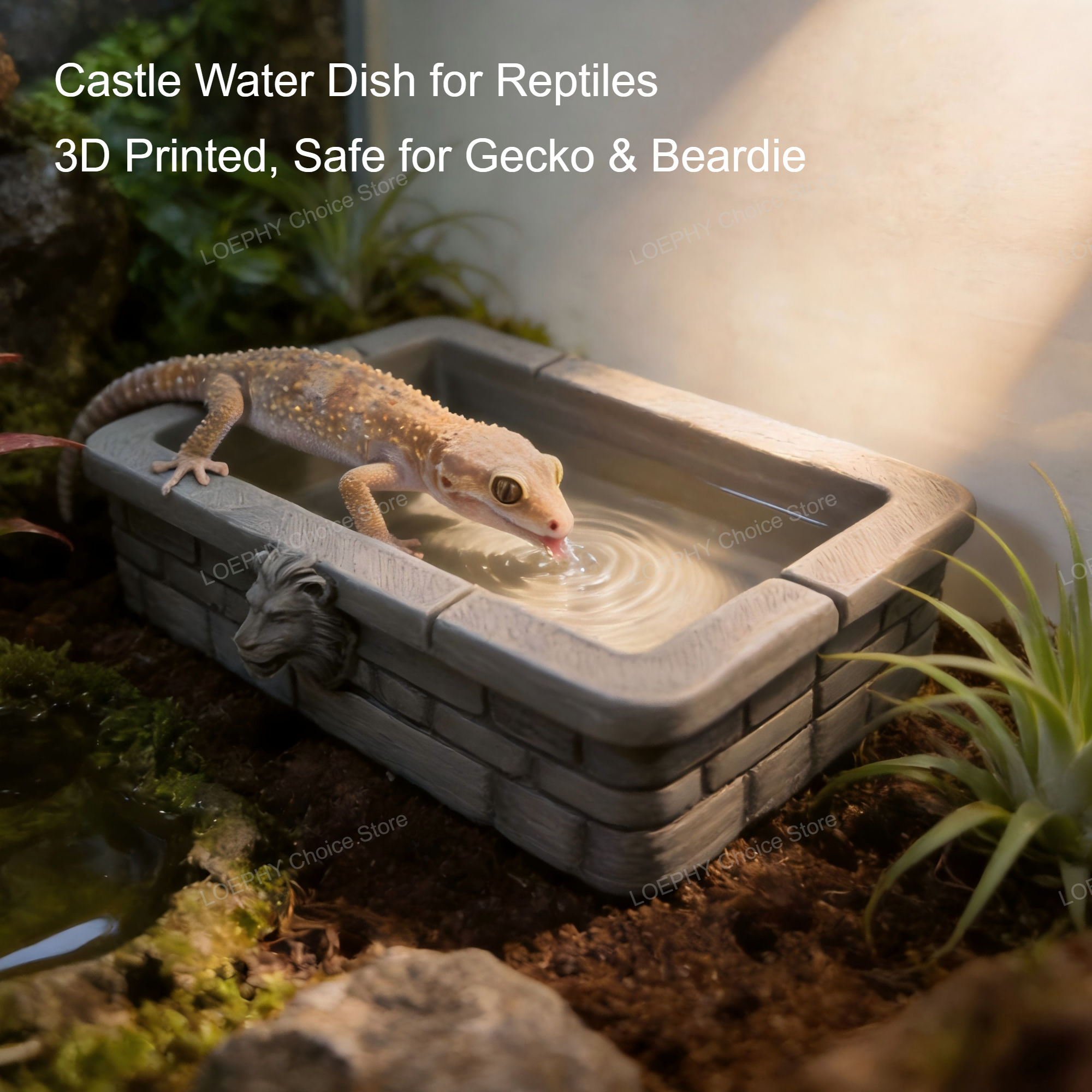 Reptile Water Bowl 3D Printed  - Water Dish Reptile recensione e prezzo