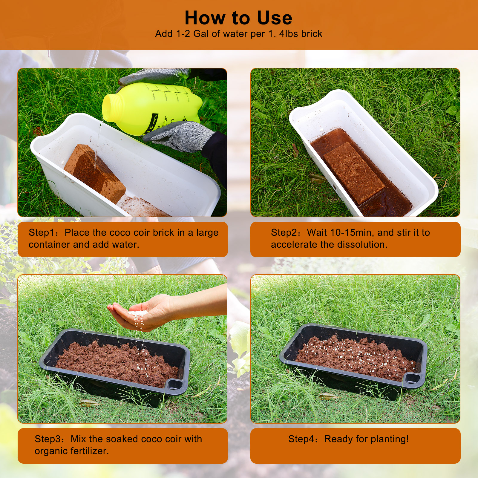 1 Pack Premium Coco Coir Brick - Substrate Coconut Fiber recensione e prezzo