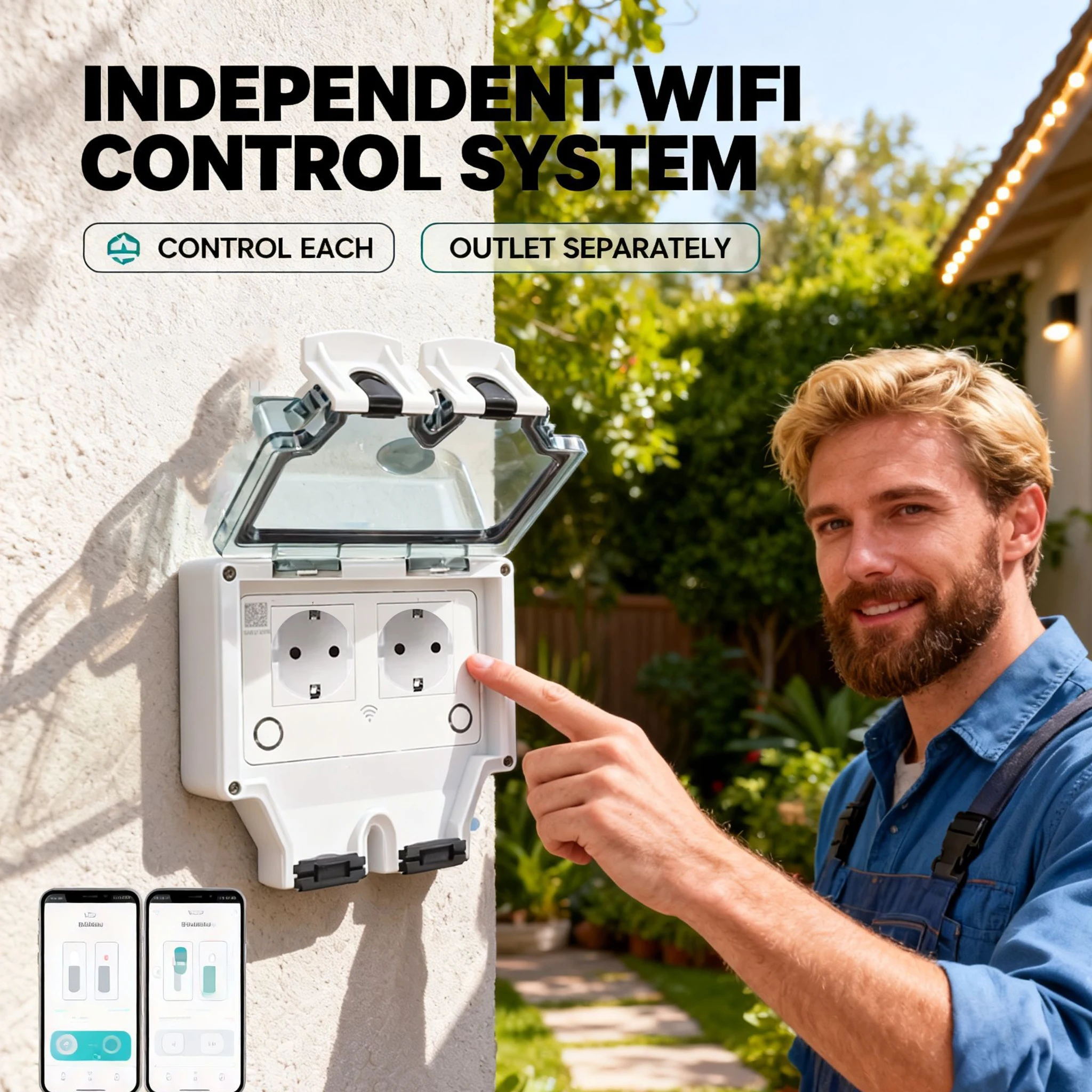 Tuya Waterproof Electrical Wal - Timer Dual Outlet recensione e prezzo