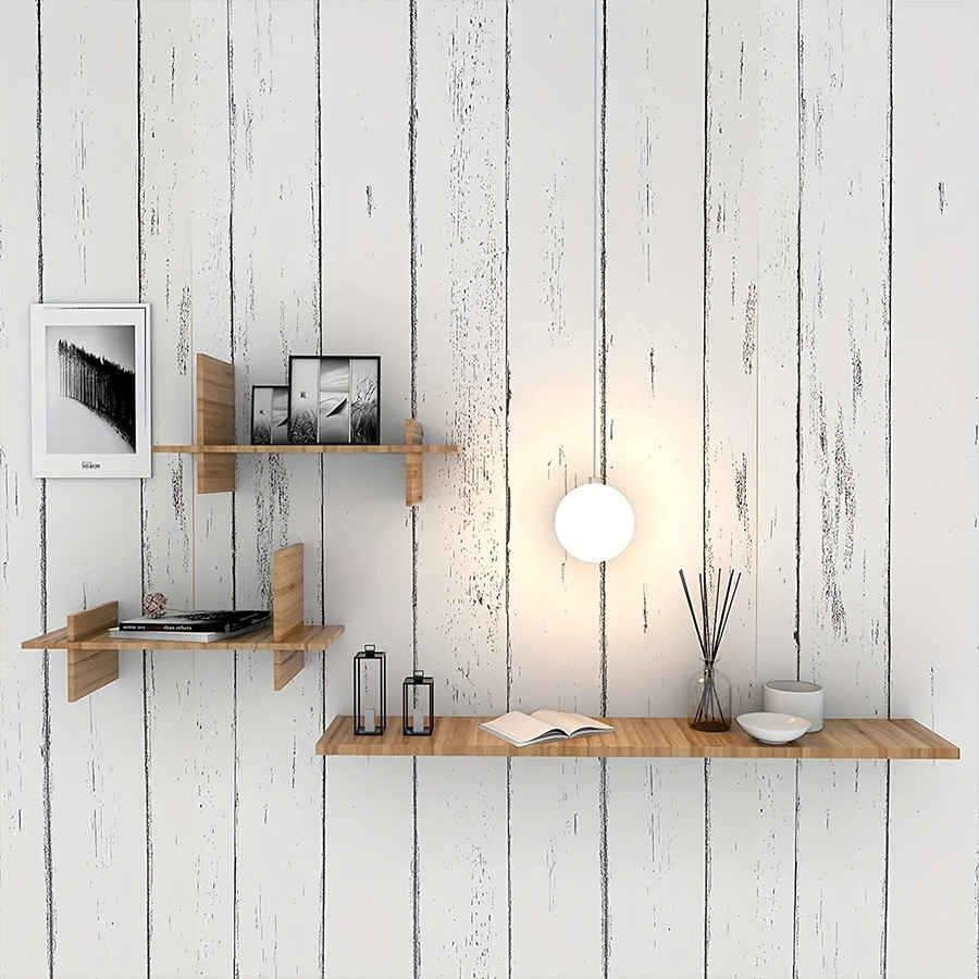 Retro Style White Wood Grain M - Pvc Panel Background recensione e prezzo