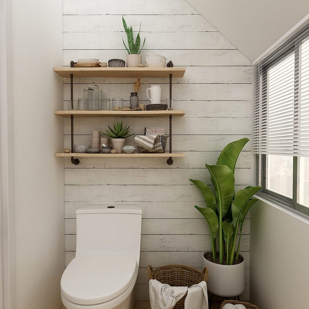 Retro Style White Wood Grain M - Pvc Panel Background recensione e prezzo
