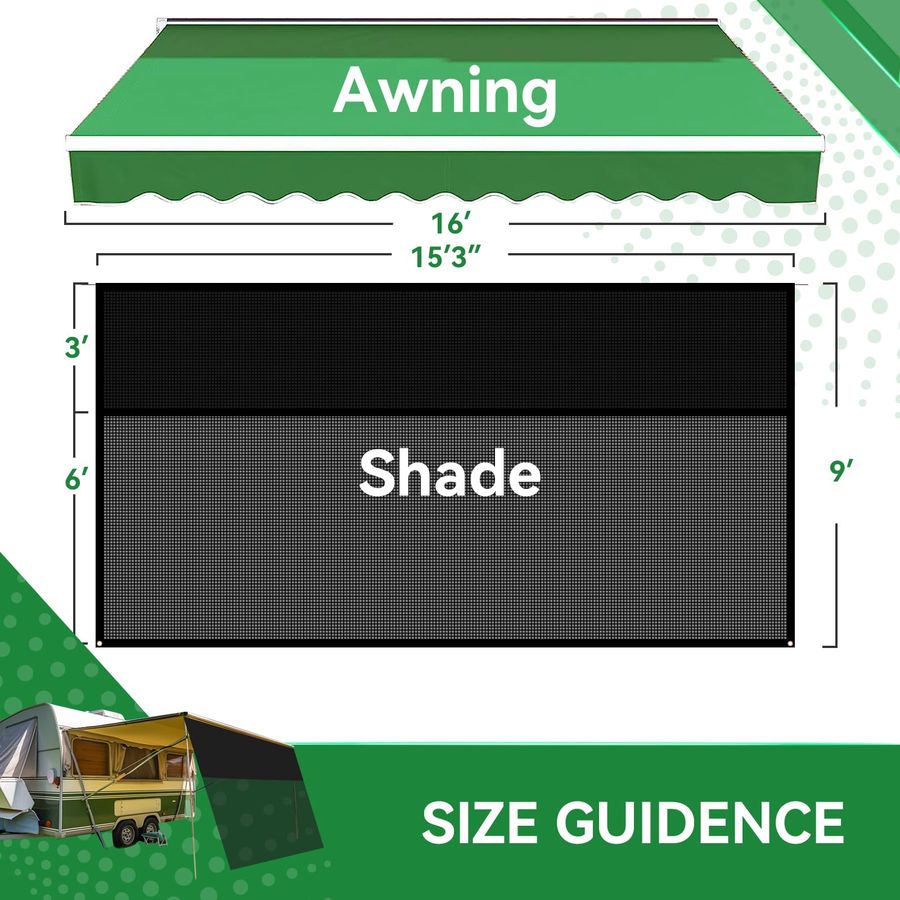 Awning Shade Screen with Zippe - Screen Top Mesh recensione e prezzo
