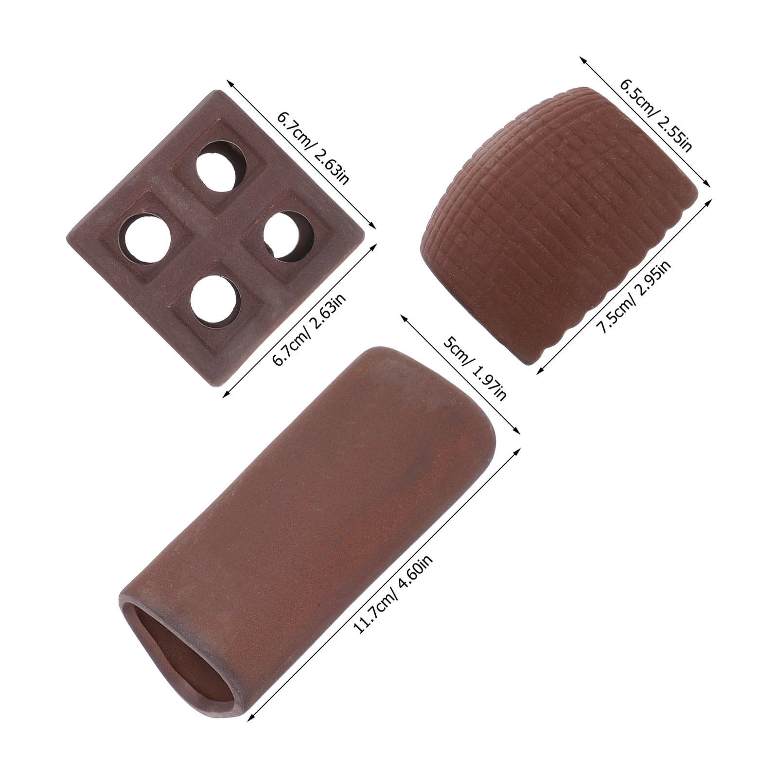 3Pcs Aquarium Decorative Rocke - Hide Cave Ceramic recensione e prezzo
